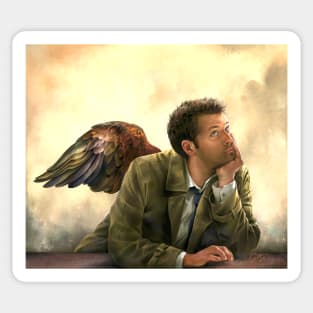 Castiel Renaissance Style Sticker